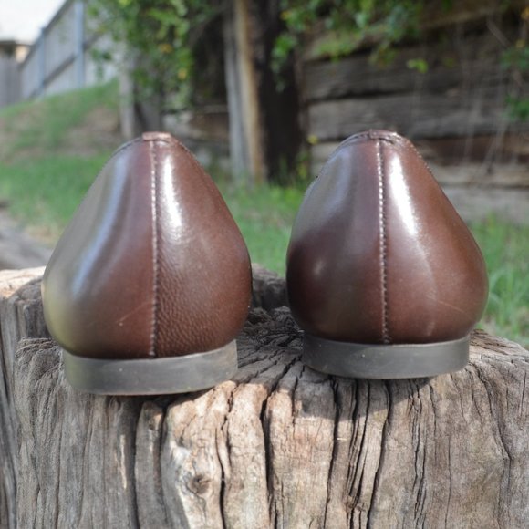 Nurture Leather Ballet Flats Comfort Slip Ons Flats Brown Arch Support 8 M - Picture 5 of 10